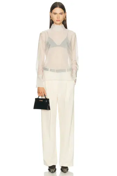 RENGGLI Organza Turtleneck Blouse | Thumbnail 4 RENGGLI Organza Turtleneck Blouse | Thumbnail 4