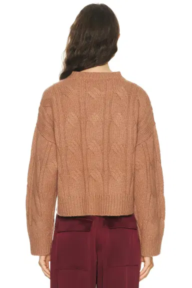 Sablyn Tristan Crewneck Cable Pullover Sweater | Thumbnail 3 Sablyn Tristan Crewneck Cable Pullover Sweater | Thumbnail 3