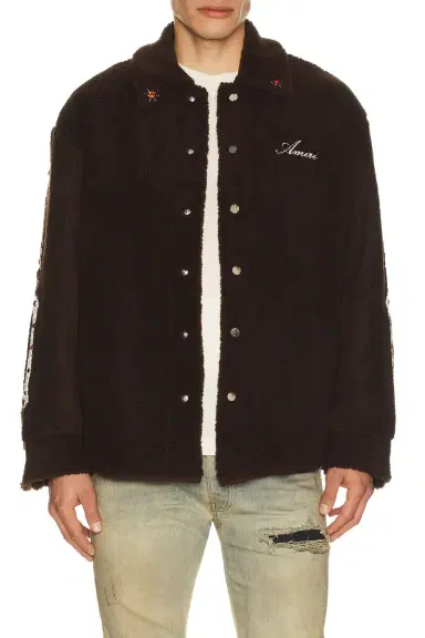 Amiri Bones Studded Overshirt | Thumbnail 1 Amiri Bones Studded Overshirt | Thumbnail 1