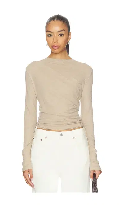 Enza Costa Jersey Long Sleeve Crew Top | Thumbnail 1 Enza Costa Jersey Long Sleeve Crew Top | Thumbnail 1