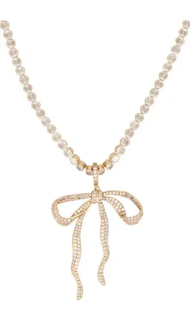 Ettika Pave Bow Tennis Necklace | Thumbnail 2 Ettika Pave Bow Tennis Necklace | Thumbnail 2