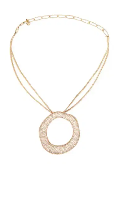Ettika Open Circle Pave Necklace | Thumbnail 1 Ettika Open Circle Pave Necklace | Thumbnail 1