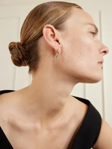 Octavia Elizabeth 18-karat Gold Emerald Earrings | Thumbnail 2 Octavia Elizabeth 18-karat Gold Emerald Earrings | Thumbnail 2