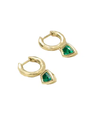 Octavia Elizabeth 18-karat Gold Emerald Earrings | Thumbnail 1 Octavia Elizabeth 18-karat Gold Emerald Earrings | Thumbnail 1