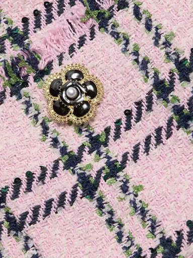 Cara Cara Women's Waylin Plaid Jacket - Pink Green Boucle Plaid - Size XL | Thumbnail 7 Cara Cara Women's Waylin Plaid Jacket - Pink Green Boucle Plaid - Size XL | Thumbnail 7