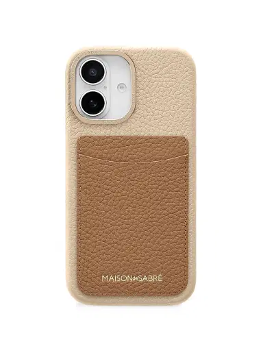 MAISON de SABRÉ Card Phone Case (iPhone 16) - Sandstone | Thumbnail 1 MAISON de SABRÉ Card Phone Case (iPhone 16) - Sandstone | Thumbnail 1