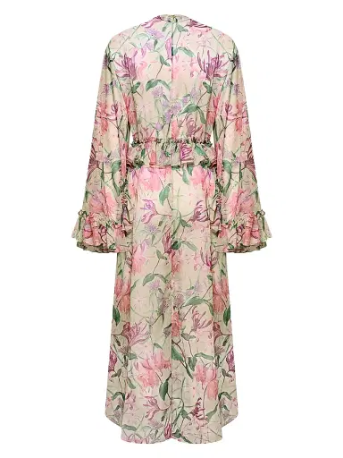 PatBo Women's Honey Flower Long Robe - Green - Size Medium | Thumbnail 2 PatBo Women's Honey Flower Long Robe - Green - Size Medium | Thumbnail 2
