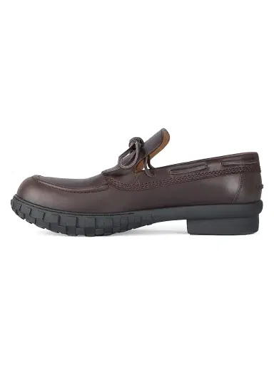 Givenchy Men's Echo Boat Shoes in Leather - Dark Brown | Thumbnail 3 Givenchy Men's Echo Boat Shoes in Leather - Dark Brown | Thumbnail 3