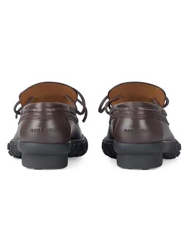 Givenchy Men's Echo Boat Shoes in Leather - Dark Brown | Thumbnail 4 Givenchy Men's Echo Boat Shoes in Leather - Dark Brown | Thumbnail 4