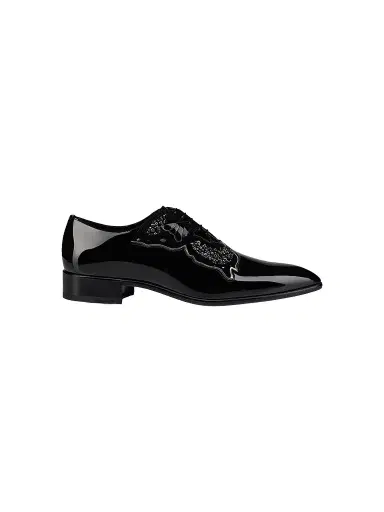 Christian Louboutin Men's Farfarock Patent Leather Oxfords - Black | Thumbnail 1 Christian Louboutin Men's Farfarock Patent Leather Oxfords - Black | Thumbnail 1