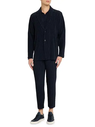 Homme Plissé Issey Miyake Men's Pleated Basics Jacket | Thumbnail 2 Homme Plissé Issey Miyake Men's Pleated Basics Jacket | Thumbnail 2