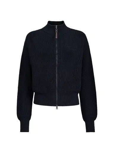 Brunello Cucinelli Women's Cotton Sparkling Net Cardigan | Thumbnail 1 Brunello Cucinelli Women's Cotton Sparkling Net Cardigan | Thumbnail 1