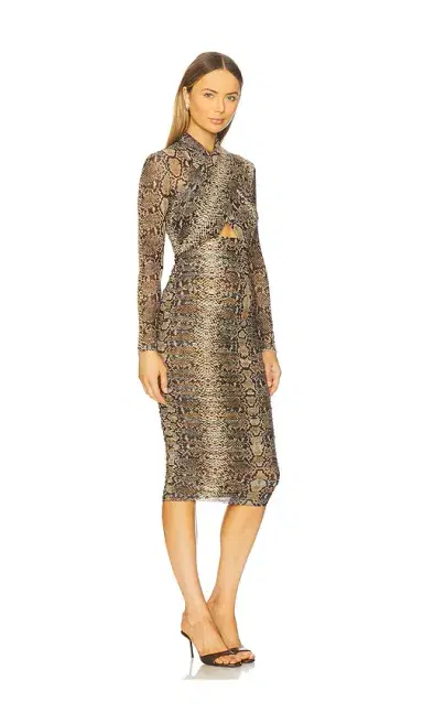 Bardot Aliyah Printed Midi Dress | Thumbnail 2 Bardot Aliyah Printed Midi Dress | Thumbnail 2