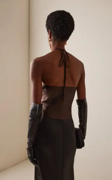 Marlies Grace Exclusive Celeste Taffeta Halter Top | Thumbnail 4 Marlies Grace Exclusive Celeste Taffeta Halter Top | Thumbnail 4