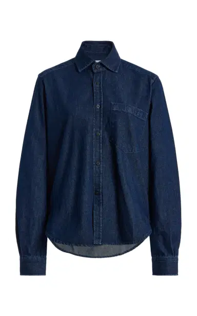 With Nothing Underneath Exclusive The Classic Denim Shirt | Thumbnail 1 With Nothing Underneath Exclusive The Classic Denim Shirt | Thumbnail 1