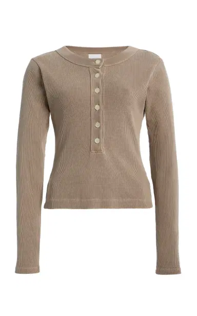 Citizens of Humanity Varra Cotton Henley Top | Thumbnail 1 Citizens of Humanity Varra Cotton Henley Top | Thumbnail 1