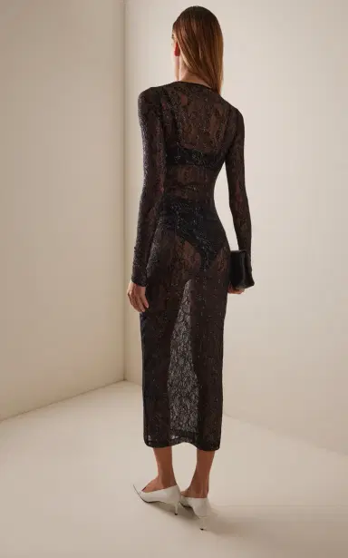 Wardrobe.NYC Lace Dress Midi | Thumbnail 4 Wardrobe.NYC Lace Dress Midi | Thumbnail 4