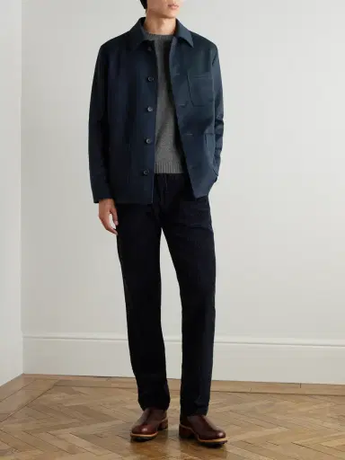 N.Peal Stanley Tucci Cashmere Overshirt - Men | Thumbnail 2 N.Peal Stanley Tucci Cashmere Overshirt - Men | Thumbnail 2