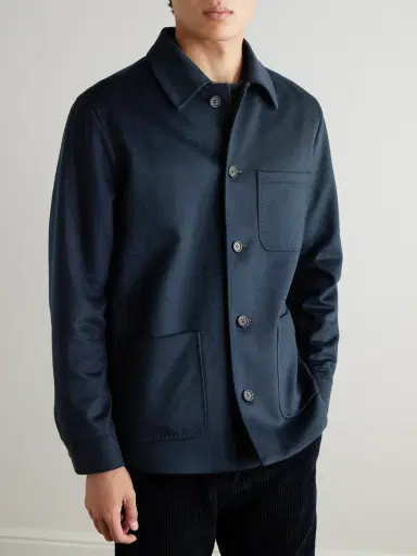 N.Peal Stanley Tucci Cashmere Overshirt - Men | Thumbnail 3 N.Peal Stanley Tucci Cashmere Overshirt - Men | Thumbnail 3