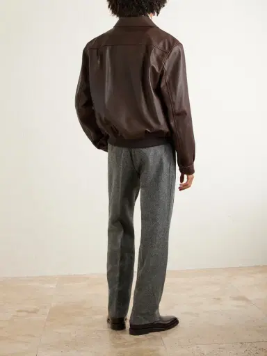 Ralph Lauren Purple Label Leather Bomber Jacket - Men | Thumbnail 4 Ralph Lauren Purple Label Leather Bomber Jacket - Men | Thumbnail 4