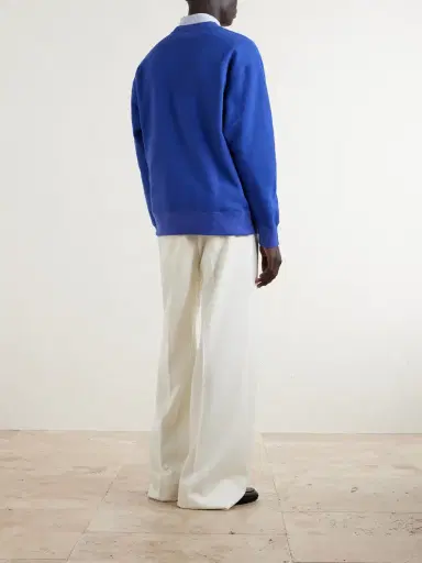Valentino Garavani Logo-Print Cotton-Jersey Sweatshirt - Men | Thumbnail 4 Valentino Garavani Logo-Print Cotton-Jersey Sweatshirt - Men | Thumbnail 4