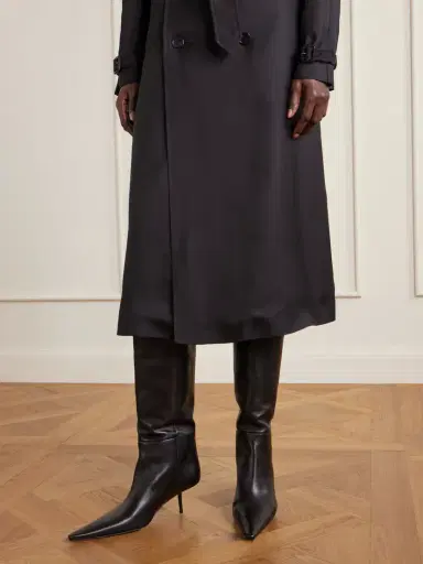 Saint Laurent Victoire Leather Knee Boots | Thumbnail 2 Saint Laurent Victoire Leather Knee Boots | Thumbnail 2