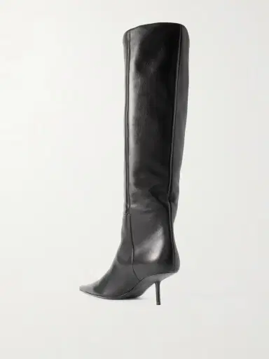 Saint Laurent Victoire Leather Knee Boots | Thumbnail 3 Saint Laurent Victoire Leather Knee Boots | Thumbnail 3