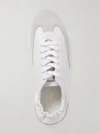 Saint Laurent Lewis Suede-trimmed Leather Sneakers | Thumbnail 5 Saint Laurent Lewis Suede-trimmed Leather Sneakers | Thumbnail 5