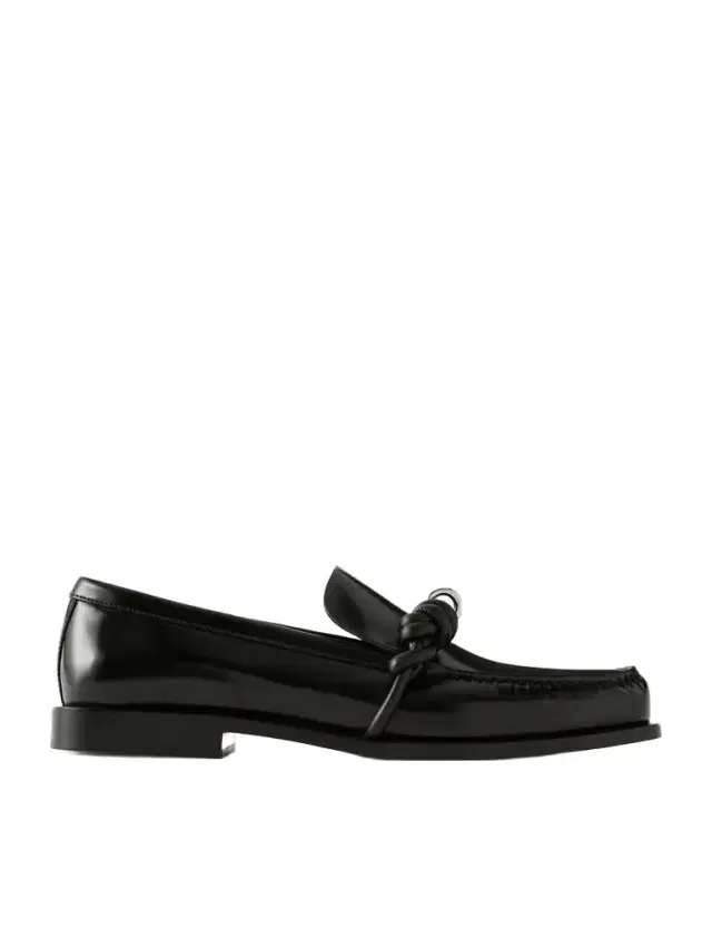 Knot-detailed Leather Loafers Knot-detailed Leather Loafers