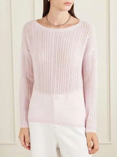 Allude Ribbed-knit Cashmere Sweater | Thumbnail 3 Allude Ribbed-knit Cashmere Sweater | Thumbnail 3