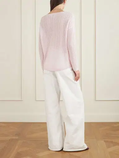 Allude Ribbed-knit Cashmere Sweater | Thumbnail 4 Allude Ribbed-knit Cashmere Sweater | Thumbnail 4
