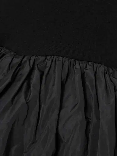 Stella McCartney Asymmetric Gathered Taffeta And Crepe-jersey Gown | Thumbnail 4 Stella McCartney Asymmetric Gathered Taffeta And Crepe-jersey Gown | Thumbnail 4