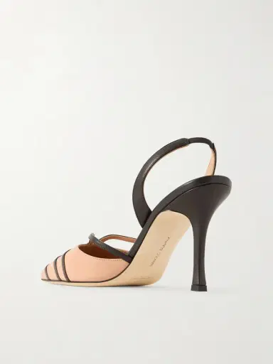 Manolo Blahnik Sarto 90 Two-tone Leather Slingback Pumps | Thumbnail 3 Manolo Blahnik Sarto 90 Two-tone Leather Slingback Pumps | Thumbnail 3
