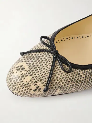 Manolo Blahnik Veralli Lizard-effect Leather Ballet Flats | Thumbnail 5 Manolo Blahnik Veralli Lizard-effect Leather Ballet Flats | Thumbnail 5