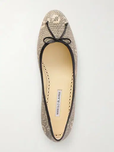 Manolo Blahnik Veralli Lizard-effect Leather Ballet Flats | Thumbnail 6 Manolo Blahnik Veralli Lizard-effect Leather Ballet Flats | Thumbnail 6