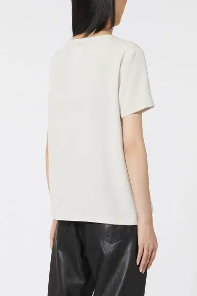 Max Mara Three Quarter Sleeve T-Shirt - White | Thumbnail 3 Max Mara Three Quarter Sleeve T-Shirt - White | Thumbnail 3