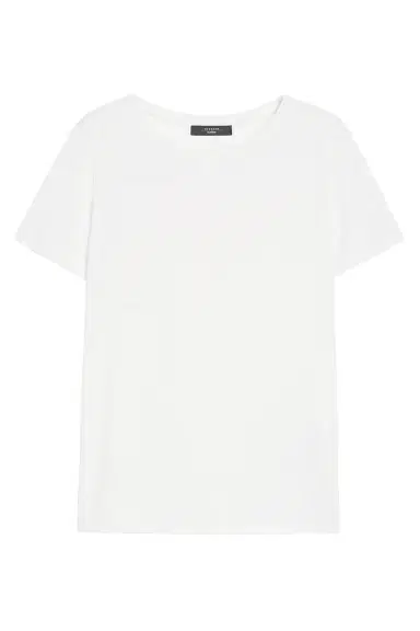 Max Mara Three Quarter Sleeve T-Shirt - White | Thumbnail 1 Max Mara Three Quarter Sleeve T-Shirt - White | Thumbnail 1