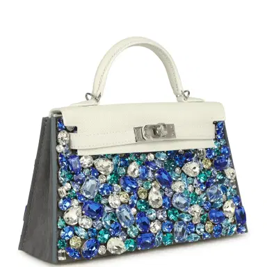 Madison Avenue Couture Bag Bestie x LeBag Paris Blue Ocean Treasure Swarovski Crystal Cover | Thumbnail 2 Madison Avenue Couture Bag Bestie x LeBag Paris Blue Ocean Treasure Swarovski Crystal Cover | Thumbnail 2