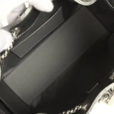 Chanel Chanel Mini 25 Hobo Bag Anthracite Metallic Caviar Silver Hardware | Thumbnail 8 Chanel Chanel Mini 25 Hobo Bag Anthracite Metallic Caviar Silver Hardware | Thumbnail 8