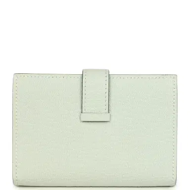HERMÈS Hermes Bearn Mini Wallet Vert Peppermint Chevre Mysore Palladium Hardware | Thumbnail 4 HERMÈS Hermes Bearn Mini Wallet Vert Peppermint Chevre Mysore Palladium Hardware | Thumbnail 4