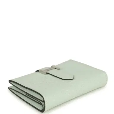 HERMÈS Hermes Bearn Mini Wallet Vert Peppermint Chevre Mysore Palladium Hardware | Thumbnail 6 HERMÈS Hermes Bearn Mini Wallet Vert Peppermint Chevre Mysore Palladium Hardware | Thumbnail 6