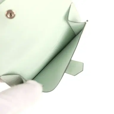 HERMÈS Hermes Bearn Mini Wallet Vert Peppermint Chevre Mysore Palladium Hardware | Thumbnail 9 HERMÈS Hermes Bearn Mini Wallet Vert Peppermint Chevre Mysore Palladium Hardware | Thumbnail 9