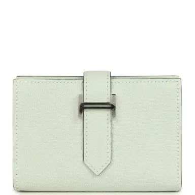HERMÈS Hermes Bearn Mini Wallet Vert Peppermint Chevre Mysore Palladium Hardware | Thumbnail 1 HERMÈS Hermes Bearn Mini Wallet Vert Peppermint Chevre Mysore Palladium Hardware | Thumbnail 1