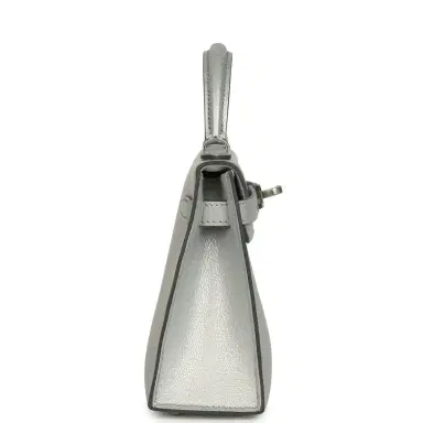 HERMÈS Hermes Kelly Sellier 20 Argent Chevre Chamkilight Palladium Hardware | Thumbnail 4 HERMÈS Hermes Kelly Sellier 20 Argent Chevre Chamkilight Palladium Hardware | Thumbnail 4