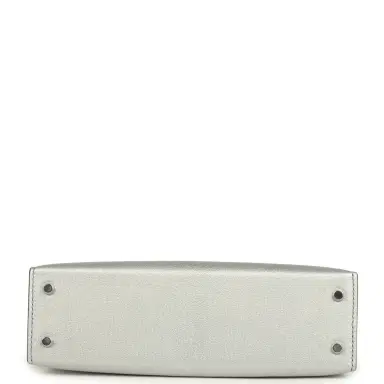 HERMÈS Hermes Kelly Sellier 20 Argent Chevre Chamkilight Palladium Hardware | Thumbnail 6 HERMÈS Hermes Kelly Sellier 20 Argent Chevre Chamkilight Palladium Hardware | Thumbnail 6