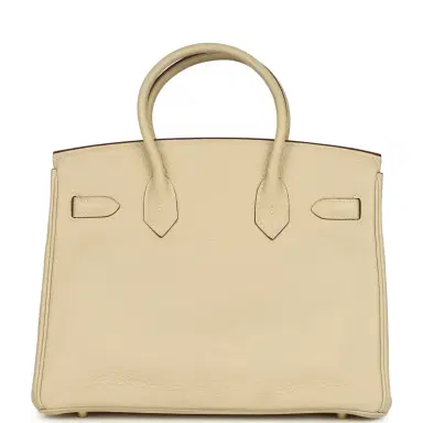 HERMÈS Pre-owned Hermes Birkin 30 Parchemin Clemence Gold Hardware | Thumbnail 4 HERMÈS Pre-owned Hermes Birkin 30 Parchemin Clemence Gold Hardware | Thumbnail 4