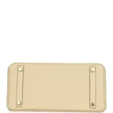HERMÈS Pre-owned Hermes Birkin 30 Parchemin Clemence Gold Hardware | Thumbnail 6 HERMÈS Pre-owned Hermes Birkin 30 Parchemin Clemence Gold Hardware | Thumbnail 6