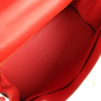 HERMÈS Pre-owned Hermes Kelly Retourne 28 Rouge Tomate Evercolor Gold Hardware | Thumbnail 8 HERMÈS Pre-owned Hermes Kelly Retourne 28 Rouge Tomate Evercolor Gold Hardware | Thumbnail 8