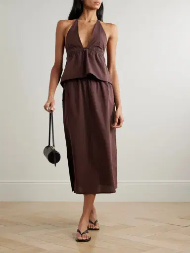 Deiji Studios Organic Cotton-poplin Halterneck Top | Thumbnail 2 Deiji Studios Organic Cotton-poplin Halterneck Top | Thumbnail 2
