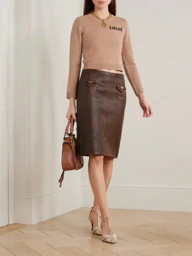 Chloé Scalloped Wool And Cashmere Blend Sweater | Thumbnail 2 Chloé Scalloped Wool And Cashmere Blend Sweater | Thumbnail 2
